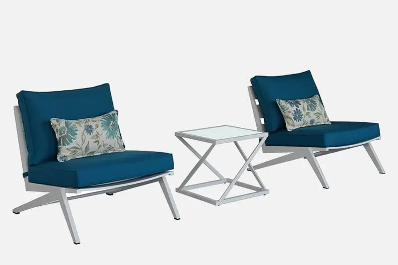 Seti Sofa fafo Aluminium i fafo ma Ie Sunbrella ma Ie Laupapa Ma'a Mata'utia 1