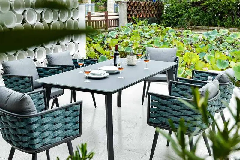 6 Sitplek Aluminium Buitelugmeubels Eettafelstoele 1