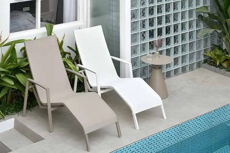 Moderni Outdoor Furniture Sling Beach Solem Lounger 1