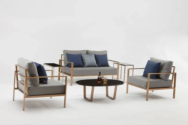 Bindu rePanze Sofa Set neStainless Steel 304 Frame uye Armrest 1